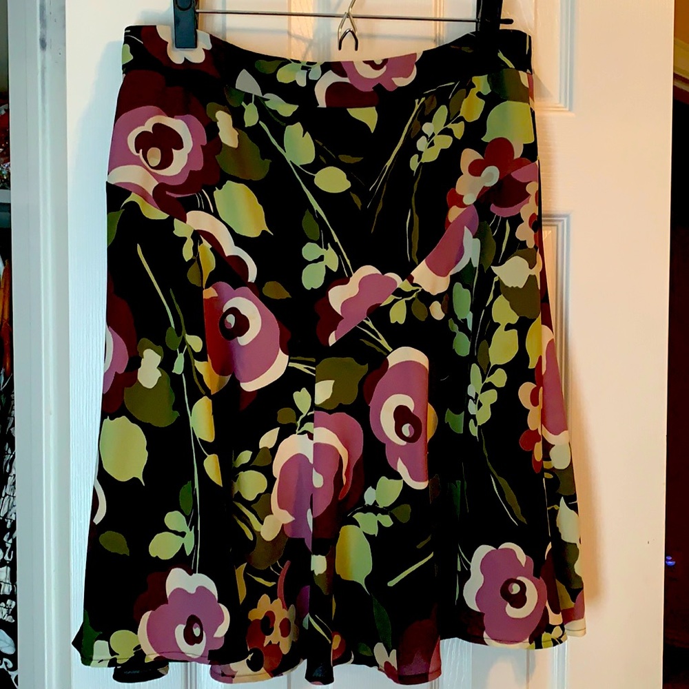 Multi colored floral skirt 14 P